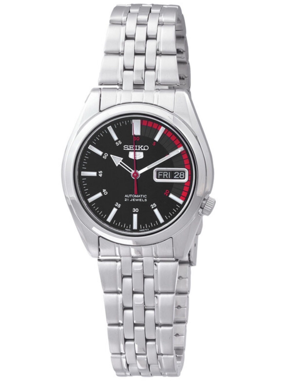 Seiko Series 5 Automatic Black Dial Unisex 37mm Watch